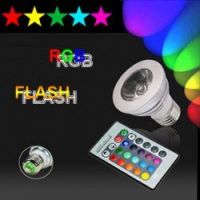 3W E27 Remote Control LED Bulb Light 16 Color Changing