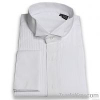 Mens Fly Front Wing Collar Tuxedo Shirt