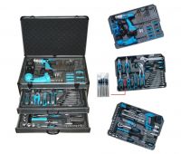 206PCS with ABS Gray Case Hand Tool Kit