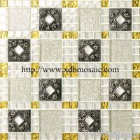 !!Elegant Glass Mosaic Mixed Resin Mosaic With Patent Craft Mosaic R18