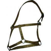 Genuine Glitter horse halter Brown , size pony,cob,full