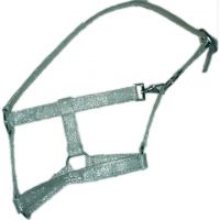 Genuine Glitter horse halter Grey , size pony,cob,full