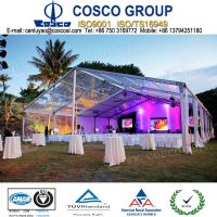 Clear wedding tent