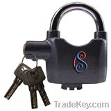Alarmed padlock