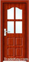 PVC WOODEN DOOR(With Glass)