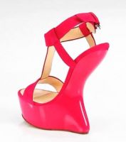 2013 New Sexy Fashion Red T Style Woman High Heel Summer Wedges Sandals Party Shoe