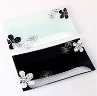 Decal Glass Tray Plate