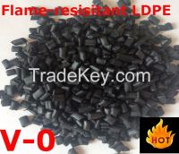 flame-resistant LDPE recycled granules for auto parts V-0