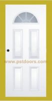 glass door with panel door with door frame   