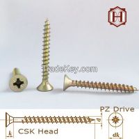 Double Countersunk Head Pozi Drive Chipboard Screw