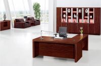 Traditional ebony color MDF Veneer executive desk office desk