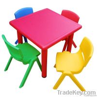 HL-6401 Lovely Stable Plastic Kindergarten Table And Chairs