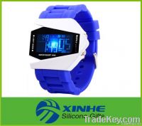 Fashion 5ATM silicone LED custom silicone watches