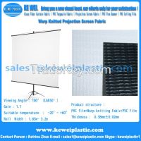 White-Black Warp Knitted Projection Screen Fabric