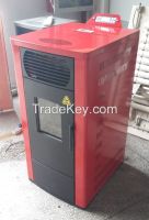 water heating pellet stove