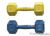 color rubbber dumbbell