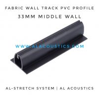 Al-Track: 33mm Fabric Wall Track PVC Profile