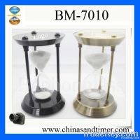 Unique Decoration 15 Minute Metal Souvenir Sand Timer for Sale