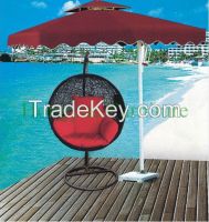 Outdoor Black Rattan Hammock Chair