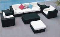 Wicker patio garden sofa set furniture supplier