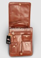 Pure Leather Men's Messenger Handbag - Enough space to hold 14&quot; Laptop Plus