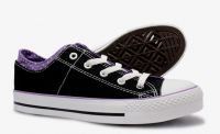 Low cut canvas shoes for girl