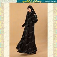 MF19487 black classic abaya  