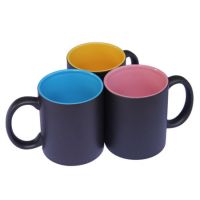 fashion drinkware inner color ceramic mugs