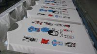 100% Cotton White Seamless T-shirt Printing