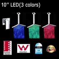 LED Square Shower Set Including Rose Head &amp;amp; Ceiling Arm &amp;amp; Mixer Tap