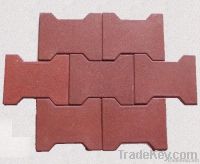 Dogbone rubber paver