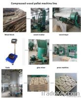 compressed wood pallet press machine