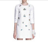 the new fashion comfortable white slim dress 