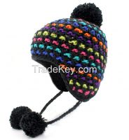 Fashion Hand Knit Jacquard Knit Hat