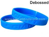 STARLING Silicone- Debossed Silicone Wristbands, Debossed