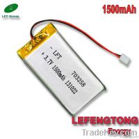 direct saleli-ion polymer battery 3.7v 1500mah for GPS