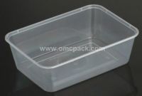 Plastic containers for food