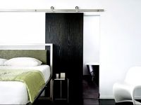 Heavy duty modern sliding barn door hardware for double sliding