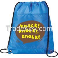 Promotional Cheap Polyester Drawstring Bag With Custom Logo