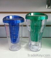 5% disount Fountain soda plastic tumblers with filter