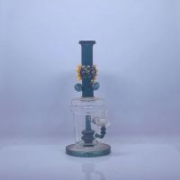 Wholesale Factory Heavy Resin Sweet Puff Pipe Glass Smoking Hookah Oil DAB Rig Glass Water Pipe for Dry Herb