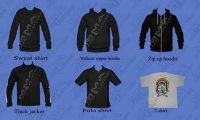 T-shirts Hoodies Zip Up Hoodies