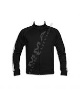 Men Black Track Jacket with White Side Stripes | Sportswear &amp; Casual Wear
