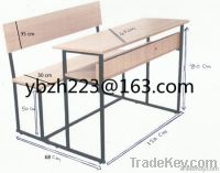 beech double seat scool dek with bench