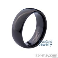 Tungsten Carbide ring, black tungsten ring