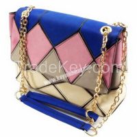 Color Handbag With Chain 