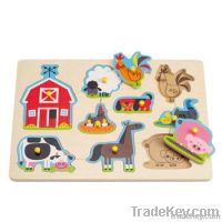 Wooden Animals Peg Puzzle