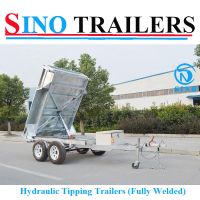 3t Hydraulic Tipping Tandem Box Trailer