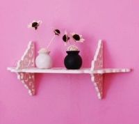 White wood storage racks single layer