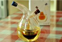 new design glass oil cruet